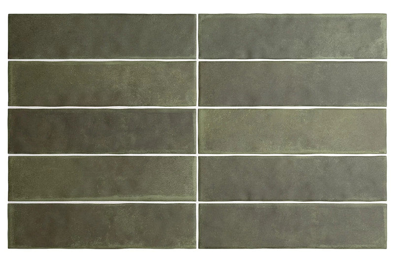 Load image into Gallery viewer, argile tile in khaki, 6x24.6cm

