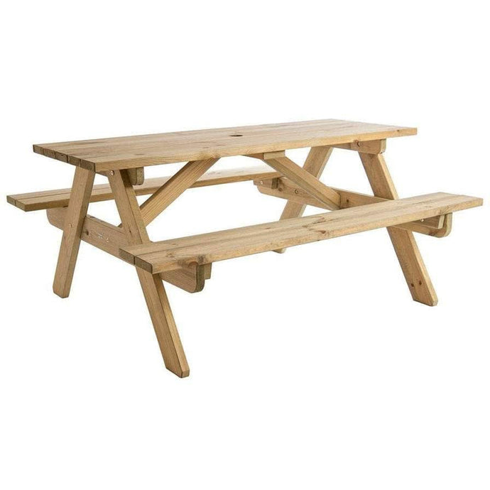 alexander rose malu scandi pine picnic bench 5ft