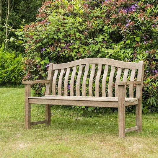 brown acacia mangium wooden bench 5ft