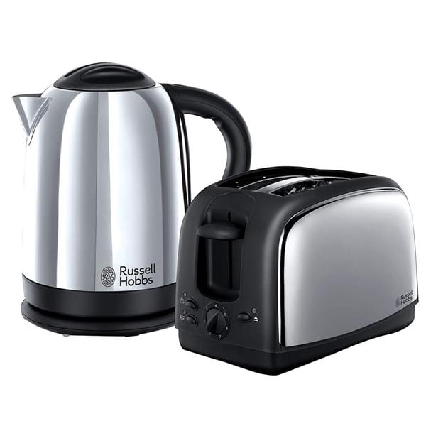 Load image into Gallery viewer, russell hobbs lincoln steel toaster and kettle pack
