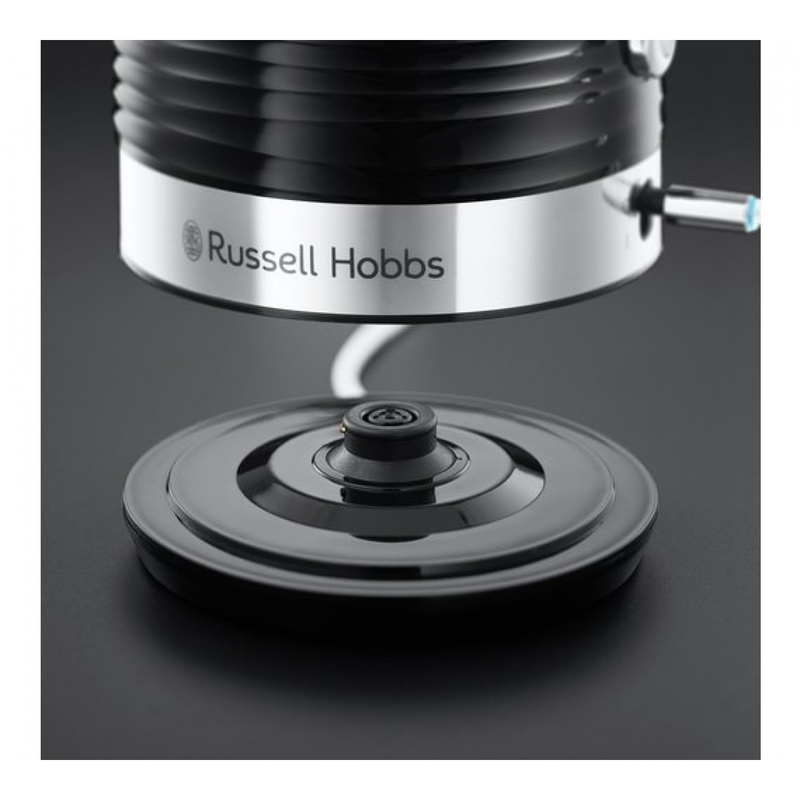 Load image into Gallery viewer, russell hobbs inspire kettle in black base
