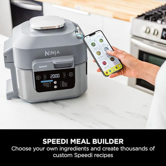 ninja speedi rapid cooker and air fryer meal builder on the app