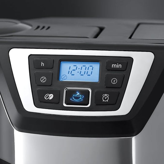 russell hobbs grind and brew coffee machine with the control panel