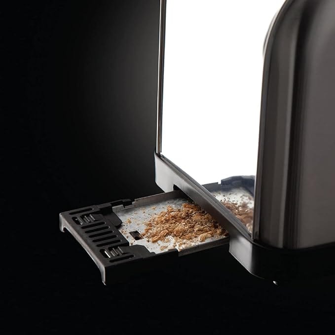 Load image into Gallery viewer, russell hobbs futura 2 slice steel toaster crumbs tray
