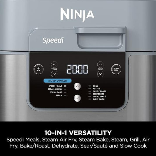 ninja speedi rapid cooker and air fryer control panel