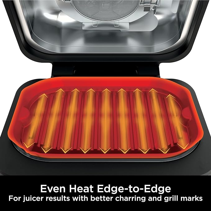 Завантажте зображення в засіб перегляду галереї, ninja foodi max pro health grill flat plate and air fryer even heat
