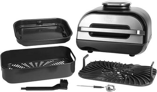 Ninja foodi health grill and air fryer with smart iq compartments