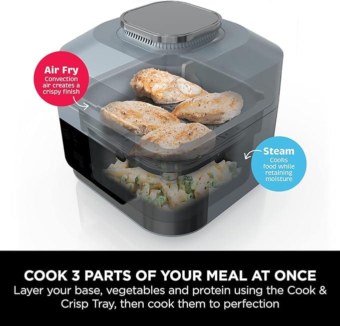 Load image into Gallery viewer, ninja speedi rapid cooker and air fryerninja speedi rapid cooker and air fryer ability to cook separate meals at once
