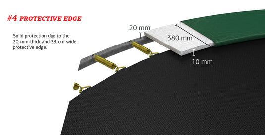 Berg Favorit InGround Trampoline | 330CM/ 11FT | Green | 35.11.57.00