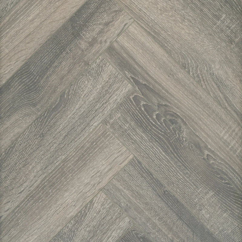 Load image into Gallery viewer, platinum grey herringbone laminate flooring
