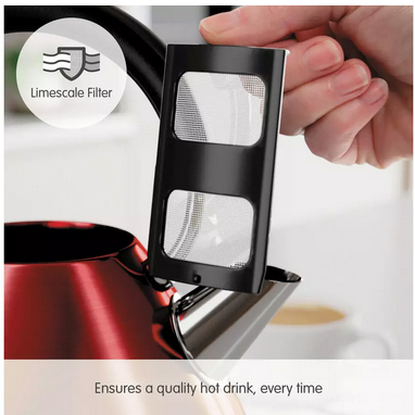 Load image into Gallery viewer, morphy richards venture kettle in red limescale filter

