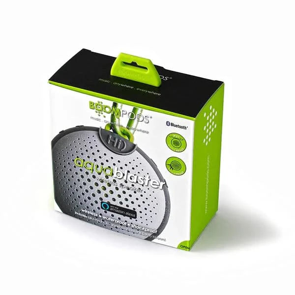 Load image into Gallery viewer, Boompods Aquablaster Wireless Speaker | Grey/Green | BP-ABGRN
