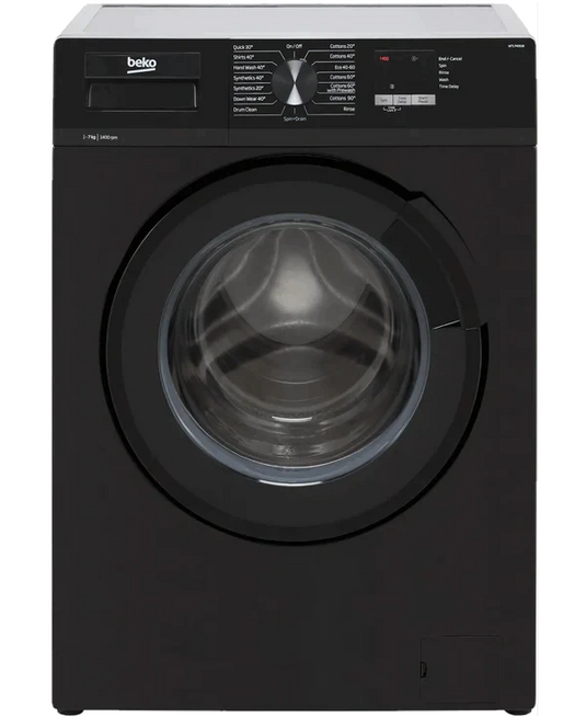 Beko Washing Machine | 7KG | 1400 Spin | Black | WTL74051B