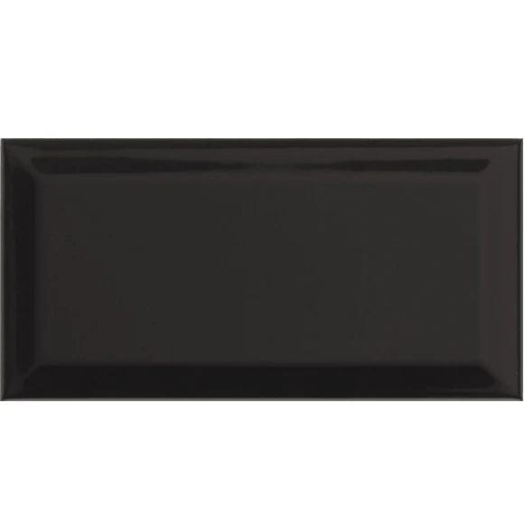 bissel tile in negro, 10x20cm
