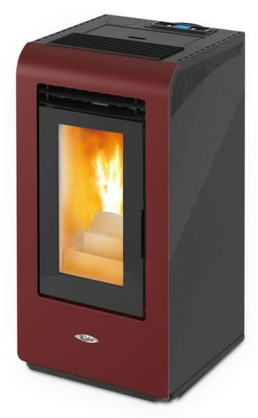 kalor martina 7kw wood pellet stove in red