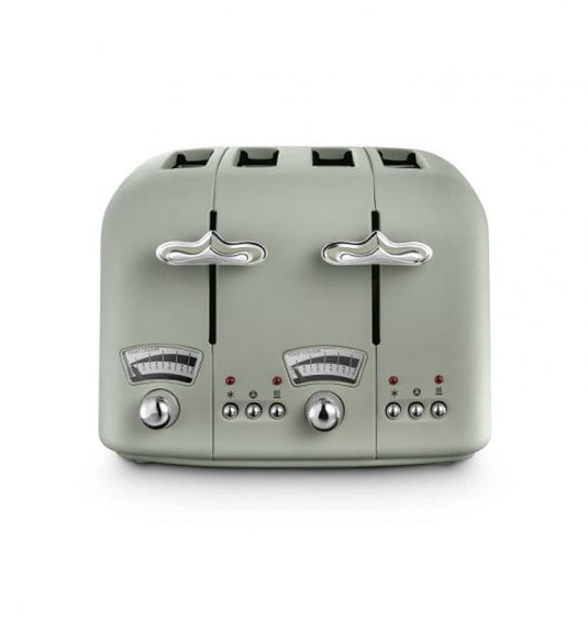 DeLonghi Argento Flora 4 Slice Toaster | Green | CT04.GR