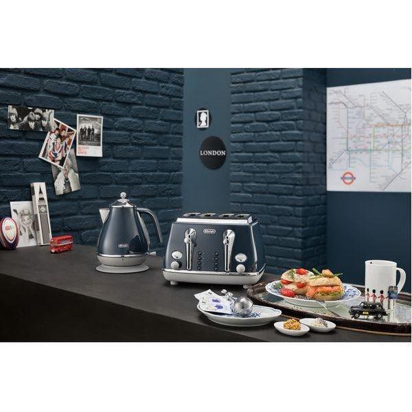 Load image into Gallery viewer, DeLonghi Icona Capitals Kettle | 3KW | 1.7L | Blue | KBOC3001.BL
