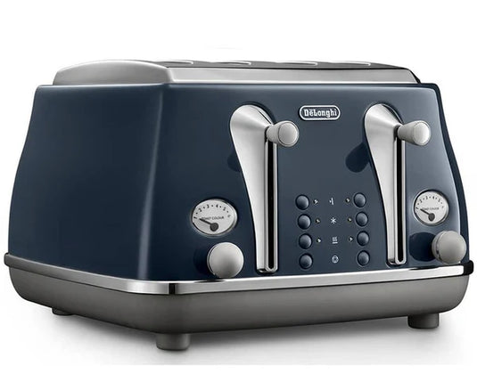 DeLonghi Icona Capitals Toaster | 1.8KW | Blue | CTOC4003.BL