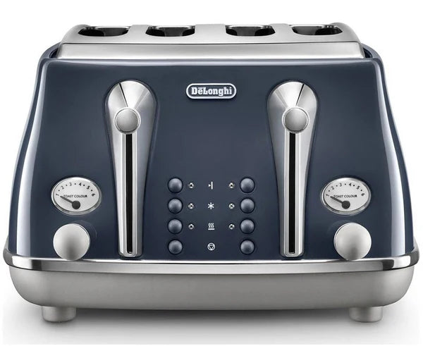 Завантажте зображення в засіб перегляду галереї, DeLonghi Icona Capitals Toaster | 1.8KW | Blue | CTOC4003.BL
