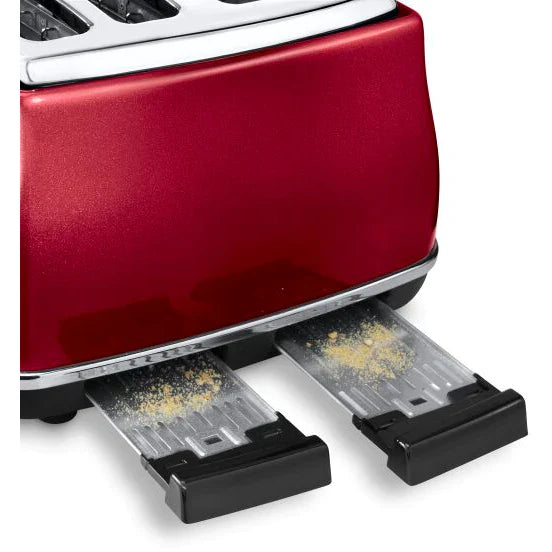 Load image into Gallery viewer, DeLonghi Icona Micalite 4 Slice Toaster | Red | CTOM4003R
