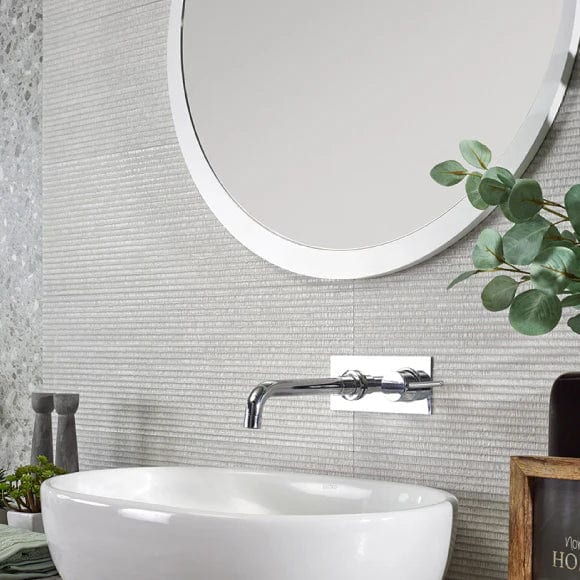 Load image into Gallery viewer, blanco decor dorian tile, 25x75cm in the bathroom
