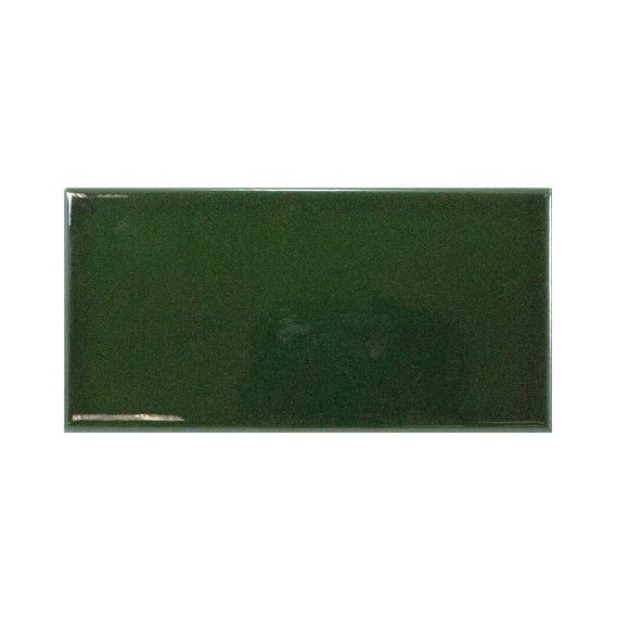 evolution tile in victorian green, 7.5x15cm