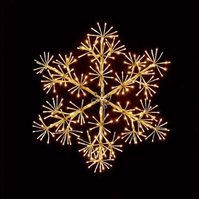 premier 60cm Gold Starburst Snowflake LV183193G