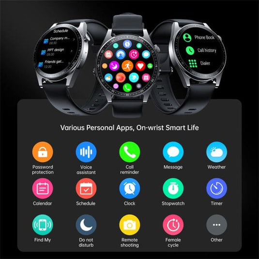 Joyroom Jr-Fc2 Classic Series Ip68 Waterproof Smart Watch | Black | HL-SWFC2B