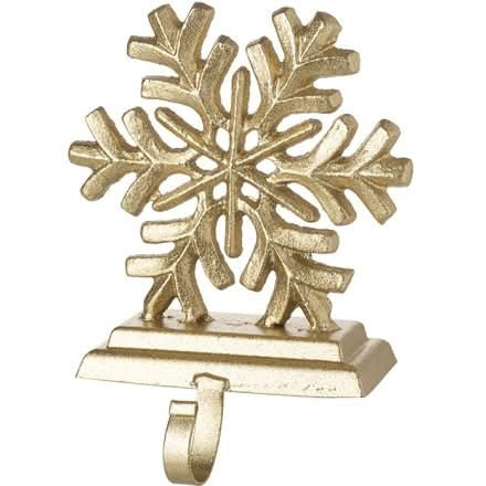 Heaven Sends Gold Snowflake Stocking Hanger | FID071