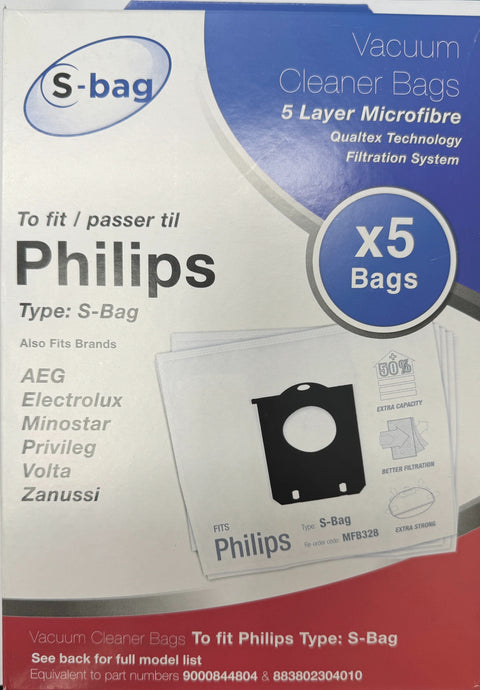 microfible philips electrolux dust bags pack of 5