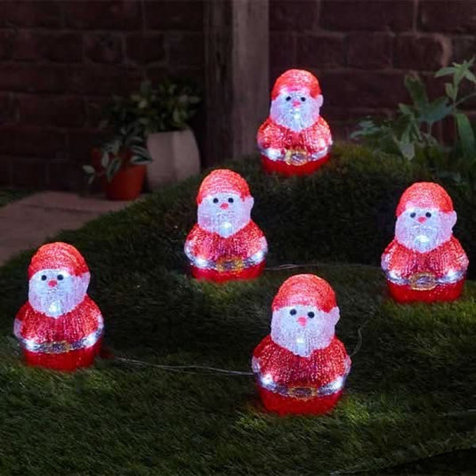 Sg Inlit Ice Santas - Set Of 5 | 2515039