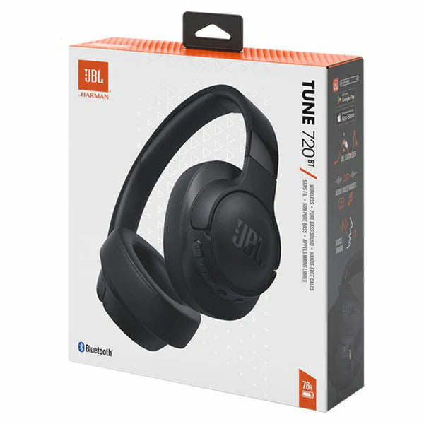 Load image into Gallery viewer, JBL Tune 720BT Over-Ear Wireless Headphones | Black | JBLT720BTBLK
