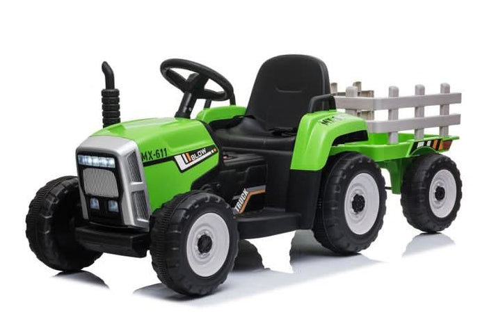 Kids Ride On Tractor & Trailer | Green | 034137