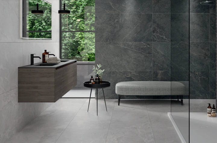 Load image into Gallery viewer, Lithos Tile | Anthracite Matt | 1.70Y2/1.42m2 | 60x120cm | KERA097
