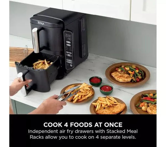 Ninja Double Stack 2-Drawer Air Fryer | 7.6L | Black | SL300UK