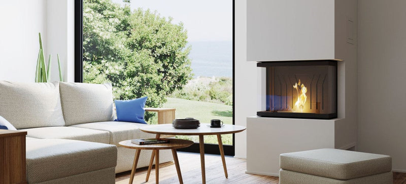 Load image into Gallery viewer, Nordic Sienna 3 Sided Panoramic Insert Wood Pellet Stove | 10.3kW | NOSIPA101592
