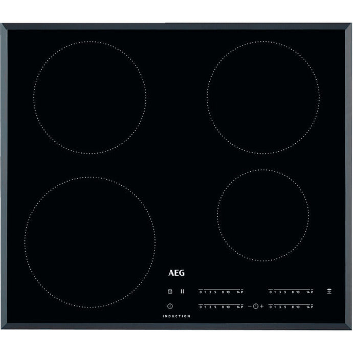 AEG black glass 4 zones ceramic induction hob - 60cm