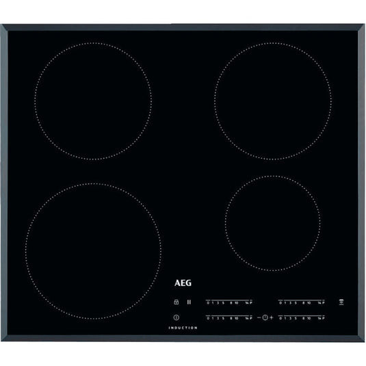 AEG black glass 4 zones ceramic induction hob - 60cm