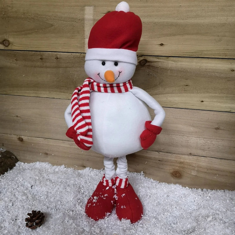 Load image into Gallery viewer, Plush Snowman with Extendable Legs | P032465
