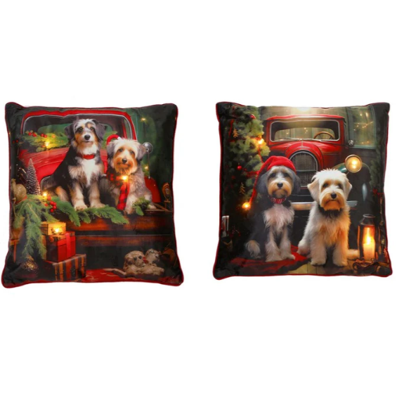 Premier 45 X 45Cm Lit Bo Christmas Dog | LB243398