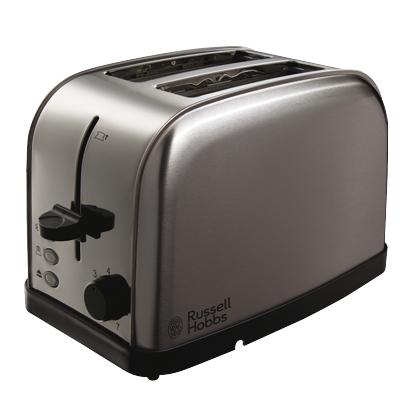 Load image into Gallery viewer, russell hobbs futura 2 slice steel toaster
