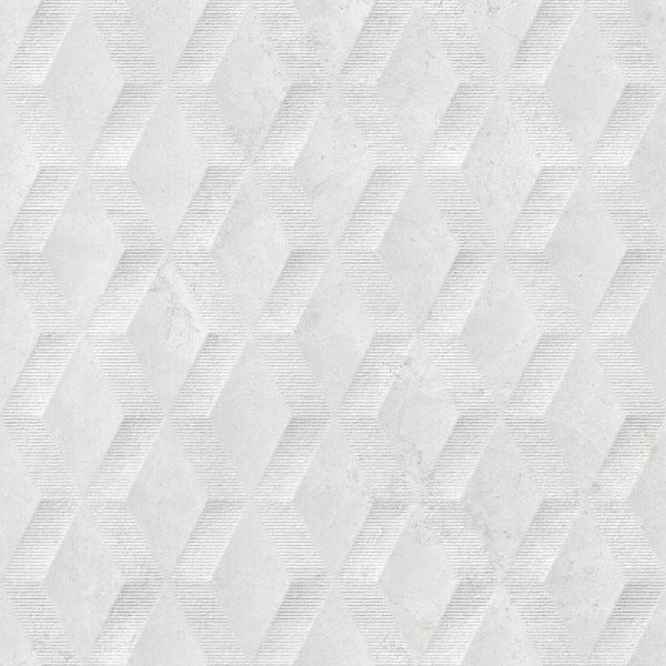 Rhomb Tile | White Matt | 1.29Y2/1.08m2 | 30x90cm | HUI044