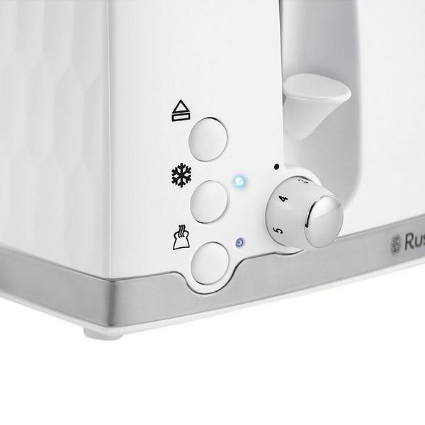 Load image into Gallery viewer, Russell Hobbs Honeycomb 4 Slice Toaster White | 26070
