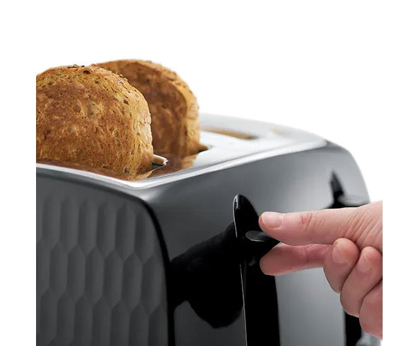 Завантажте зображення в засіб перегляду галереї, Russell Hobbs Honeycomb 4 Slice Toaster Black | 26071
