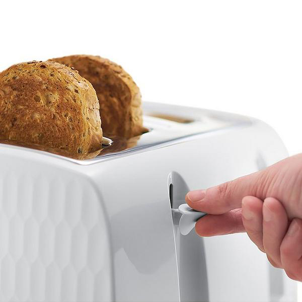 Load image into Gallery viewer, Russell Hobbs Honeycomb 4 Slice Toaster White | 26070
