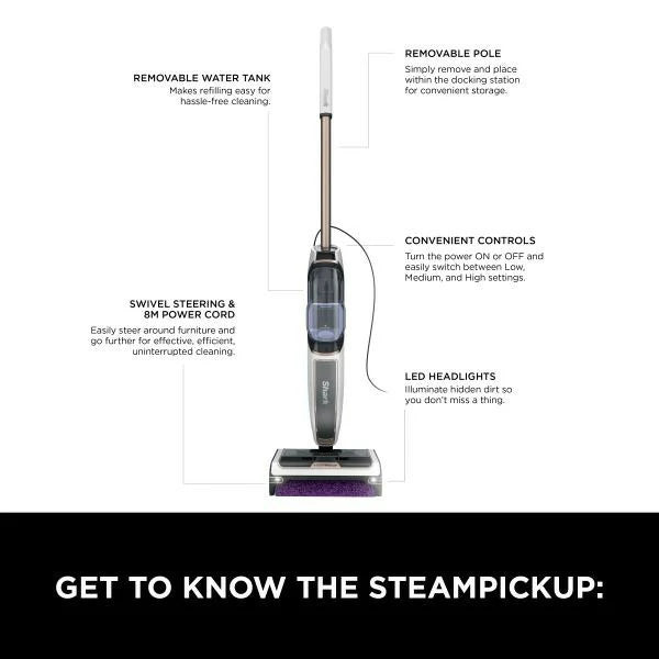 Load image into Gallery viewer, Shark SteamPickUp Bagless Hard Floor Vacuum Cleaner | White | SD200UK
