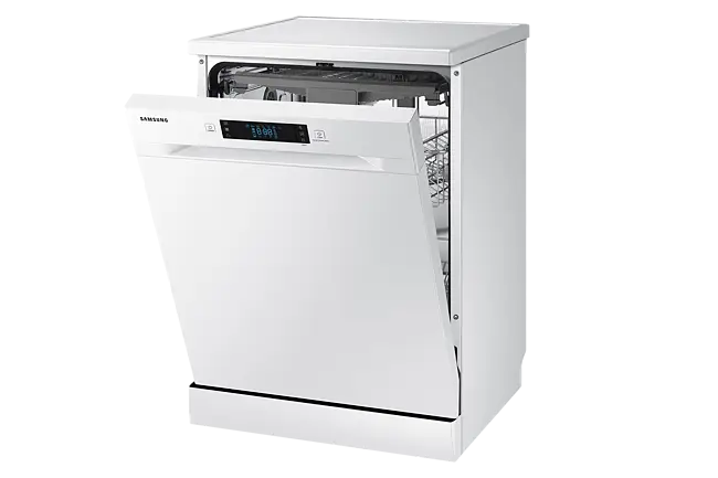 Load image into Gallery viewer, white dishwasher with opened door

