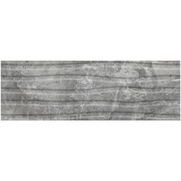 Załaduj obraz do przeglądarki galerii, tundra sky tile in grey decor glossy, 30x90cm
