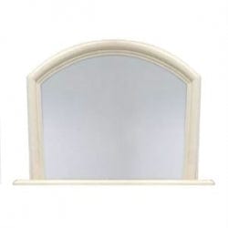 bertoneri arched mirror in ivory pearl