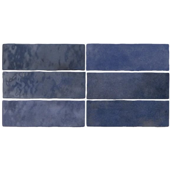 artisan tile in colonial blue, 6.5x20cm